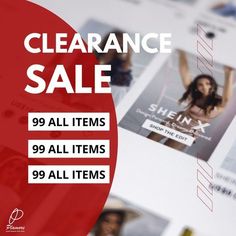 Introducing our very first clearance sale. Get your ORIGINAL and BRAND NEW SHEIN clothing for only 99 pesos. You read it right! ALL ITEMS FOR 99 PESOS ONLY! Shein Clothing, Clearance Sale, Brand New, Reading