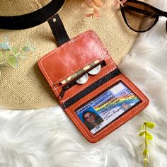 "Timeless women wallets first used in the 60's and 70's as an evolution for women accessories. Labor time: 4-5 hours All handcrafted one at a time by master leather artisans SMALL WALLET - 1 credit card slot. - One zipper coin pocket - One real mirror - one bill compartment - Clasp - 4\" L x 2.5\" W (10 x 7 cm) Because is handmade, each leather wallet will respond to coloring slightly different. Other available colors:https://www.salylimonusa.shop IMPORTANT: if your heart is set on a specific co Artisan Rectangular Card Holder As Gift, Artisan Rectangular Card Holder Gift, Artisan Wallet With Interior Card Slots As Gift, Artisan Trifold Wallet As Gift, Brown Wallets With Id Window For Gift, Artisan Rectangular Trifold Wallet For Gift, Artisan Rectangular Trifold Wallet As Gift, Brown Wallet With Id Window For Gift, Artisan Rectangular Trifold Wallet Gift