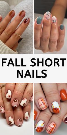 You can never go wrong with a fresh mani! 🎨✨ Find the look that speaks to you and get creative with your nails. 💕 Save this pin for your next appointment! October Nails 2024 Short, Cute Fall Nails Short Square, Floral Nails Fall, Colourful Nail Art Designs, Nail Shapes Short Nails, Nail Prints Designs, Cute Autumn Nails Short, Cute Autumn Nail Designs, Short Fall Nail Inspo 2024