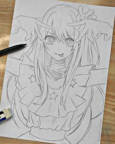 Anime Drawing Styles Sketch, Pink Drawing, Comic Book Drawing, Pencil Sketch Images, Best Anime Drawings, Cute Cartoon Drawings, Manga Cute, Mini Drawings