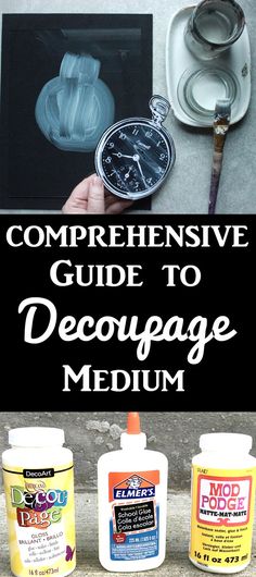 the complete guide to decoupage medium for painting with acrylic and wax