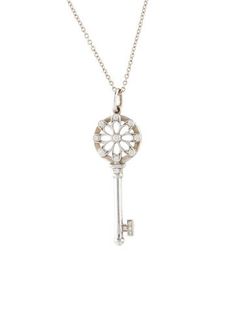 From the Tiffany Keys CollectionRhodium-Plated 18K White GoldIncludes Designer Box Tiffany Key, Key Pendant Necklace, Key Pendant, Tiffany & Co., Jewelry Necklace Pendant, Jewelry Necklaces, Plating, Pendant Necklace, Key