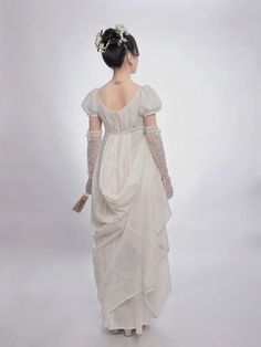 WonderlandbyLilian: Regency Era Bridgerton Ball Gowns | Buy Now – WonderlandByLilian Regency Wedding Dress, Regency Era Dress, Bridgerton Ball, Simple Satin Wedding Dress, Regency Clothing, White Ball Gown, Regency Wedding, Nontraditional Wedding Dress, Antoinette Dress