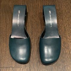 Gorgeous Color And Funky Style. Never Worn!! Funky Style, United Nude, Nude Shoes, Funky Fashion, Shoes Color, Leather Wedges, Dansko Professional Clog, Womens Shoes Wedges, Blue Leather