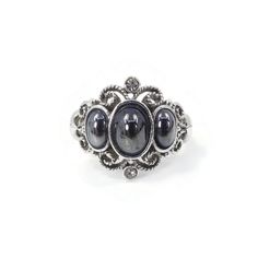 Vintage AVON, Hematite Style Ring, Clear Rhinestones, Silver Tone, Signed, Size 7.5. Size - 7.5 Condition - Great vintage condition. FREE SHIPPING TO USA - on orders of $35.00usd ($48.00cad) or more (No coupon code needed) FREE SHIPPING TO CANADA - on orders of $92.00usd ($125.00cad) or more (Please use coupon code FREESHIP125) FREE SHIPPING INTERNATIONAL - on orders of $146.00usd ($200.00cad) or more (Please use coupon code FREESHIP200) Avon Vintage, Code Promo, Vintage Avon, Clear Rhinestones, Rings Statement, Coupon Code, Statement Rings, Beauty Book, Silver Tone