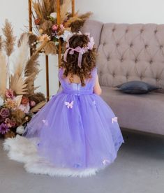 THIS BEAUTIFUL BABY GIRL DRESS CAN BE DELIVERED FROM STOCK IN USA IN DURING 1-3 WORKING DAYS AFTER ORDER Butterfly Birthday,  Baby Girl Dress, READY TO SHIP, Lavender Baby Dress, First Birthday Dress, Tutu Toddler Dress, Tulle Gown, Dress With Butterflies, Fast Delivery, Prom Dress, Princess Dress, Flower Girl Dress Cute baby girl dress with butterflies have very original fashionable design will be perfect for any celebration....birthday, wedding, parties, Christmas, photography, Valentine's Day Dress With Butterflies, Fairy Princess Costume, Birthday Baby Girl, First Birthday Dress, First Birthday Dresses, Dress Tutu, Celebration Birthday, Butterfly Birthday, Dress Princess