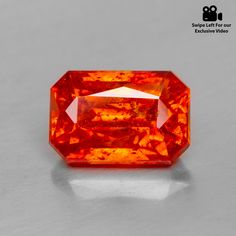 Rare Gems, Lovely Colors, Diamond Gemstone, Geology, Color Orange, Orange Color, Garnet, Gemstone Jewelry, Etsy Gifts