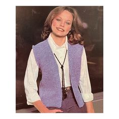 Buy 3 patterns and Get 1 FREE! Add all 4 patterns to your cart and enter Promo Code FREEPATTERN at checkout This knitting pattern makes a minimalist style open front cardigan vest. Can be done in any color you like! SIZE: SMALL 8-10, MEDIUM 12-14, LARGE 16-18 Body Bust: Small-30"-32", Medium-34"-36", Large-38"-40" Garment Measurement: Small-34" bust and 14" length to underarm, Medium-38" bust and 15" length to underarm, Large 42" busy and 16" length to underarm Instructions are written in smalle Waistcoat Pattern, Waistcoat Sweater, Knit Top Patterns, Sleeveless Waistcoat, Knitting Needles Sizes, Pattern Simple, Sport Weight Yarn, Motif Vintage, Vintage Knitting Patterns