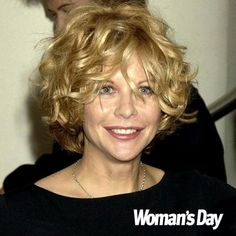 curly meg ryan hairstyles Curly Hairstyles Medium Length, Curly Hairstyles Medium, Curly Hairstyles Long, Short Wedge Hairstyles, Curly Hairstyle Ideas, Long Layered Curly Hair, Short Stacked Hair, Loose Curls Hairstyles, Shoulder Length Curly Hair