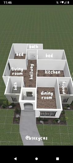 a house is shown with the floor plan and measurements in place to be used on it