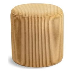 a round stool made out of fabric