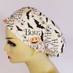 Nurses Hat, Nurse Hat, Scrubs Nursing, Surgical Caps, Scrub Hat, Scrub Hats, Halloween Women, Work Outfit, Bugs