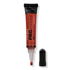 HD Pro Corrector Concealer - HD PRO CONCEALER RED CORRECTORFeaturesLightweight, creamy textureLong-wearing, crease-resistant formulaBuilt in, brush-tip applicatorCorrect, conceal, contour, & highlightBenefitsOrange Color Corrector: Neutralizes dark spots for medium/deep skin tonesYellow Color Corrector: Corrects dullness caused by purple/blue undertones and brightens undereye circles for medium to dark skin tonesGreen Color Corrector: Neutralizes redness for medium to dark skin tonesLavender Col Pink Color Corrector, Colour Correcting Makeup, Red Concealer, Orange Color Corrector, Best Color Corrector, Redness Corrector, Undereye Brightener, Pro Concealer, Corrector Concealer