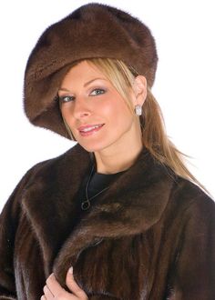 Mink Fur Hat-Soft Brown Mink BeretFur Content: Natural Soft Brown Mink. Fur Origin: Denmark. Available in sizes S.M.L. Inside hat measurements of S = 22",M=23",L=24" . Use tape measure around head to determine size. $399.00https://www.madisonavenuemalls.com/shop/miscellaneous/accessories/mink-fur-hat-soft-brown-mink-beret/ Headbands For Short Hair, Cape Outfit, Trendy Winter Fashion, Poncho Coat, Fur Hats, Chic Winter Outfits, Over 60 Fashion, Outfit Chic, Older Women Fashion