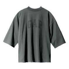 Yeezy Gap Engineered by Balenciaga SS22 Dove 3/4 Sleeve Tee 'Dark Green' YEEZY-SS22-232 Gray Sportswear Top For Streetwear, Oversized Gray Sportswear Top, Fall Streetwear Athleisure T-shirt, Oversized Athleisure Tops For Streetwear, Boxy Fit T-shirt For Fall Streetwear, Boxy Fit T-shirt For Streetwear In Fall, Relaxed Fit Sportswear Top For Streetwear, Gray Boxy Fit Top For Streetwear, Stylish Sneakers