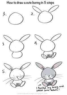 how to draw an easter bunny step by step drawing instructions for kids and beginners