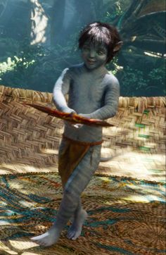 an animated image of a boy holding a frisbee in his hand while standing on a rug