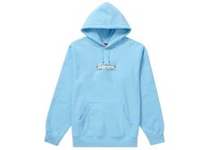 Supreme Box Logo Hoodie, Supreme Hoodie, Supreme Box Logo, Gaming Hoodie, Lighting Logo, Plus Size Hoodies, Box Logo, The Supreme, Blue Hoodie