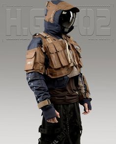 Industrial Uniform, Militaristic Fashion, Combat Style Long Sleeve Streetwear Outerwear, Combat Style Long Sleeve Outerwear For Streetwear, Brown Techwear Outerwear For Streetwear, Combat Style Long Sleeve Hooded Jacket For Fall, Winter Techwear Track Jacket In Khaki, Navy Hoodie For Outdoor Fall Activities, Functional Navy Hooded Outerwear