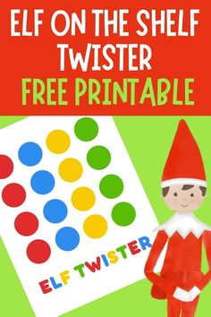 the elf on the shelf twister free printable