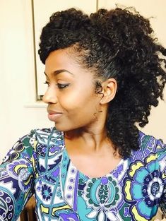 Yasmin from St. Croix // 3B/4C Natural Hair Style Icon | Black Girl with Long Hair: Hair Curled, Hair Goal, Natural Girls, Curly Updo, Afro Style, 4c Natural Hair