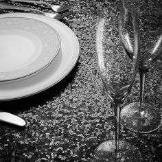 High-quality glitz sequins: This sequin tablecloth from Lann's Linens features shiny, round, glitz sequins that have been brilliantly sewn across a soft, mesh knit fabric backing. Add extra sparkle to any event: This sparkly sequin tablecloth is the perfect addition to any event. Add an upscale and glamorous touch to weddings, birthday parties, banquets, and more! Dress up any cake table, bridal table, gift table, even a child’s themed birthday table. Wrinkle-resistant: This glittery tablecloth arrives ready to use. Instantly create an eye-catching statement table that will make a long-lasting impression on your guests. This decorative sequin tablecloth is designed to be effortlessly placed on any table or draped over another tablecloth for a sophisticated layered look. Table Covers Wedding, Statement Table, 30th Party, Sequin Tablecloth, Sequin Table, Table Overlays, Wedding Cake Table, Private Wedding, Bridal Table