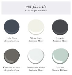 the different shades of paint that are available in our favorite color palettes, from white to gray