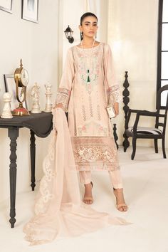 Maria B DWE2416-ESM-PNK Casuals Eid Pret 2024 Pink Printed Eid Dresses, Pink Digital Print Dress For Festive Occasion, Pink Dress With Digital Print For Festive Occasion, Pink Floral Embroidery Unstitched Dress, Pink Semi-stitched Cotton Dress, Elegant Semi-stitched Dresses With Digital Print, Pink Semi-stitched Long Sleeve Dress, Elegant Dresses With Digital Print, Pink Long Sleeve Semi-stitched Dress