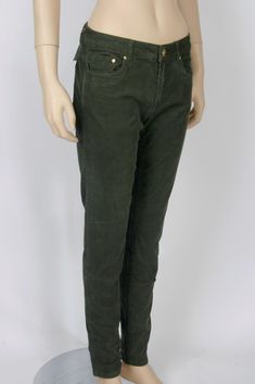 New With Tags Size: 8 Color: Green Waist: 29" Hips: 36" Inseam: 31" Leg Opening: 5" Front Rise: 8 1/2" Back Rise: 14" Low Rise Fit Slim Fit Stretchy Zipper Fly Corduroy Original Retail $24.95 98% Cotton, 2% Spandex Green Corduroy Full-length Bottoms, Green Full-length Corduroy Bottoms, Green Full-length Corduroy Pants, Full Length Green Corduroy Bottoms, Green Full Length Corduroy Pants, Stretch Corduroy Straight Leg Pants, H&m Straight Leg Cotton Jeans, H&m Cotton Stretch Bottoms, H&m Stretch Cotton Bottoms