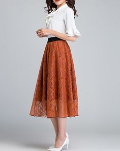 * A midi skirt with elastic waist. * Made of quality lace fabric and soft lining. * Can custom make waist size and skirt length. * Material: 90% polyester, 10% spandex * Size: True to US size, US 0-US 20 are available, you can let us know your usual size and height in your order. * Shipping: Free shipping Processing time : 5-7 Business days Delivery time : 7-20 Business days Tracking number available If you need rush order or expedited shipping, please let us know, thanks. Lace Patchwork Maxi Skirt, Spring Lace Patchwork Skirt, Casual Long Lace Skirt, Spring Flowy Lace Patchwork Skirt, Spring Flowy Skirt With Lace Patchwork, Flowy Tiered Skirt With Lace Patchwork, Flowy Lace Patchwork Tiered Skirt, Long Skirt With Lace Patchwork, Lace Full Skirt Dress With Lined Skirt