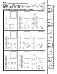 a printable worksheet for numbers to five