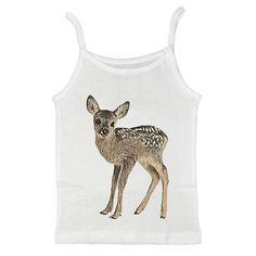 deer graphic print tank top boogzel clothing Grunge Aesthetic Shoes, Balletcore Aesthetic, Fawn Print, Aesthetic Sneakers, Butterfly Clothes, E Girl Clothes, Moon Clothing, Y2k Tank Top, Cottagecore Clothes