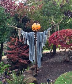 Crow Ideas, Entrada Halloween, Scary Halloween Decorations Outdoor, Scary Halloween Decorations Diy, Halloween Diy Outdoor, Halloween Scarecrow