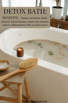 Detox bath with bentonite clay Healthy Body Quotes, Longevity Diet, Yoga Information, Health Dinner