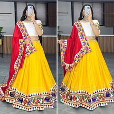 NAVRATRI CHANIYA CHOLI LEHENGA READYMADE STITCHED FOR WEDDING WOMEN PARTY SKIRT | eBay Gamthi Work, Zip Stitching, Navratri Collection, Cotton Lehenga, Navratri Chaniya Choli, Stitched Lehenga, Wedding Women, India And Pakistan, Party Skirt