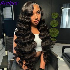 30 Inch Body Wave Lace Front Wig 13x6 Hd Lace Frontal Wig Brazilian Wigs For Women Pre Plucked 13x4 Plucked Wig, Weave Ponytail Hairstyles, Quick Weave Hairstyles, Lace Front Wigs Human Hair, Girls Hairstyles Braids, Hair Ponytail, Hot Hair Styles, Wigs Human Hair