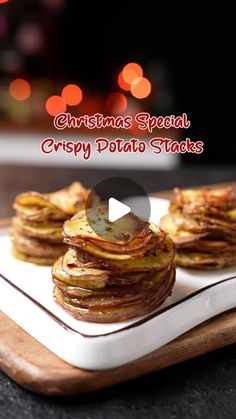 christmas special crispy potato stacks