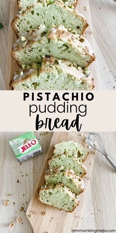 Pistachio Pudding Bread | Lynn Mumbing Mejia Pistachio Pudding Bread, Lauracore Aesthetic, Pistachio Bread Recipe, Pudding Bread, Pistachio Bread, Mini Loaves, Pistachio Recipes, Cake Loaf, Pistachio Pudding