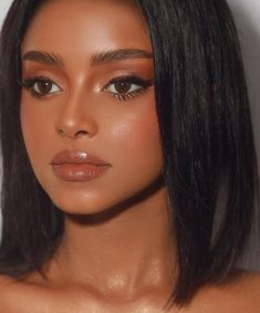 pinterest: piriesellars2 ★ Makeup Tip, Soft Glam Makeup, Beauty Make-up, Extensions Hair, Soft Makeup, Dewy Skin, Dark Skin Makeup