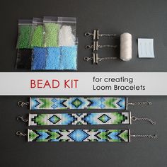 bead kit for creating loom bracelets