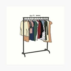 Clothing Rack Drawing, Logo Online Shop, Hijabista Fashion, Fashion Layout, Pop Up Event, Cartoon Outfits, Neutral Outfit, Valentines Shirt