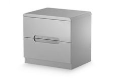 an image of a silver drawer on a white background