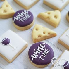 some cookies that are on a table together