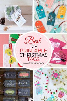 the best diy printable christmas tags