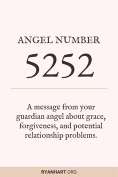 Here's what angel number 5252 means... 5252 Angel Number, 5252 Angel Number Meaning, Angel Signs Numbers, Numbers And Their Meanings, Spiritual Numbers, Feeling Let Down, Angel Signs, Number Sequence, How To Be Graceful