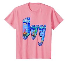 Ivy Girls and womens Personalized Custom name Ivy T-Shirt Ivy Girl, Name Labels