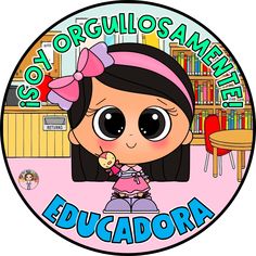 an image of a cartoon character with the words education on it