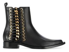 Alexandre McQueen braided chain ankle boots Short Black Boots, Black Lace Up Boots, Black Ankle Booties, Black Leather Ankle Boots, Lace Up Booties, Boots Ankle, Lace Up Ankle Boots, Black Booties, Black Ankle Boots