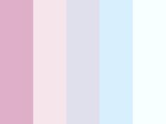 pastel color swatches from pink to blue