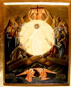 an icon depicting the birth of jesus